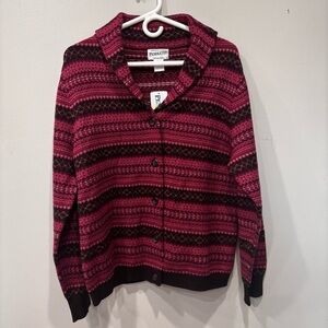 Pendleton Merino Wool Front Buttons Cardigan Women’s Size Large NEW (FLAW)